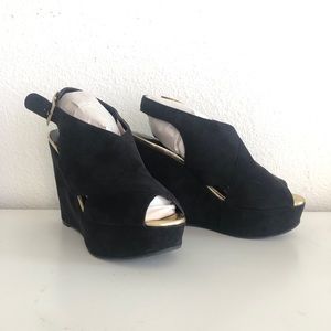 Nicole Miller Suede Wedges